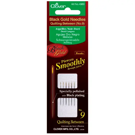 Hand Sewing Needles: Quilting--Betweens: Black Gold: No.9 (3)