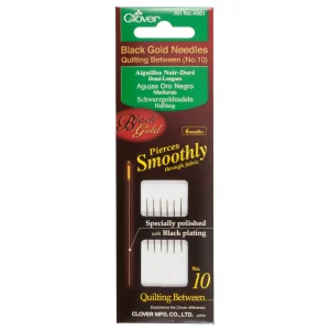 Hand Sewing Needles: Quilting--Betweens: Black Gold: No.10 (3)