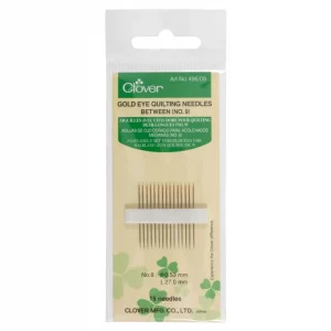 Hand Sewing Needles: Quilting--Betweens: Gold Eye: No.9 (12)