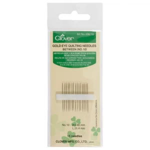 Hand Sewing Needles: Quilting--Betweens: Gold Eye: No.10 (12)