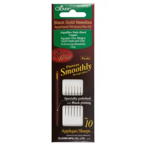 Hand Sewing Needles: Appliqu?--Sharps: Black Gold: No.10 (3)
