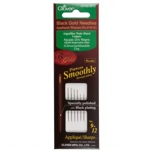 Hand Sewing Needles: Appliqu?--Sharps: Black Gold: Assorted (3)