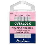 Overlock--Serger Machine Needles: Type E: 80/12: 4 Pieces