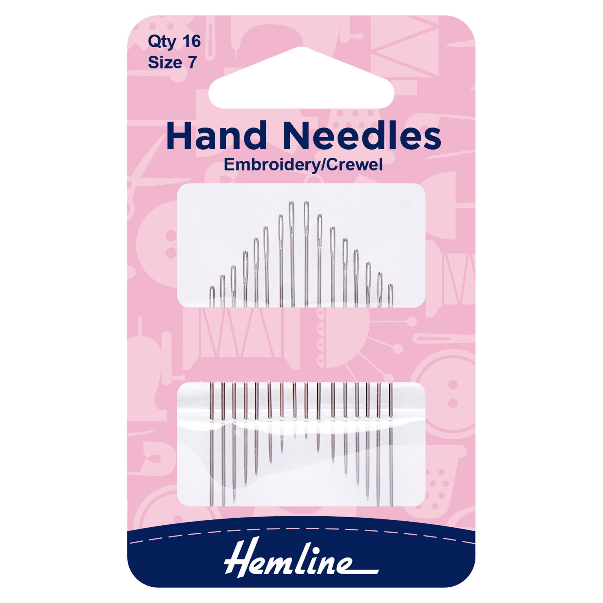 Hand Sewing Needles: Embroidery--Crewel: Size 7