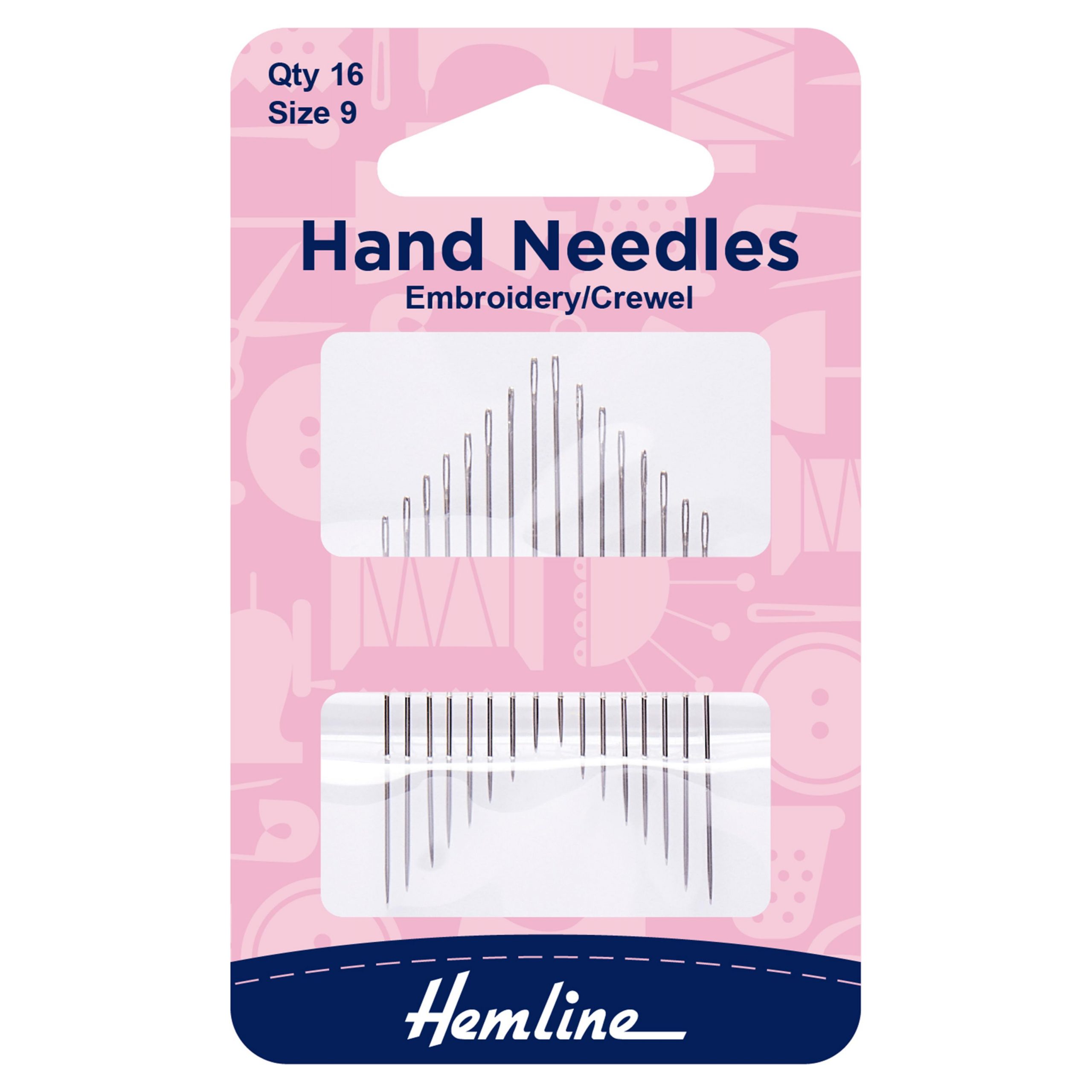 Hand Sewing Needles: Embroidery--Crewel: Size 9
