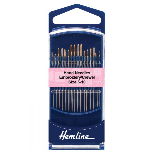 Hand Sewing Needles: Premium: Embroidery--Crewel: Size 5-10