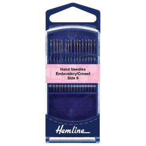 Hand Sewing Needles: Premium: Embroidery--Crewel: Size 9