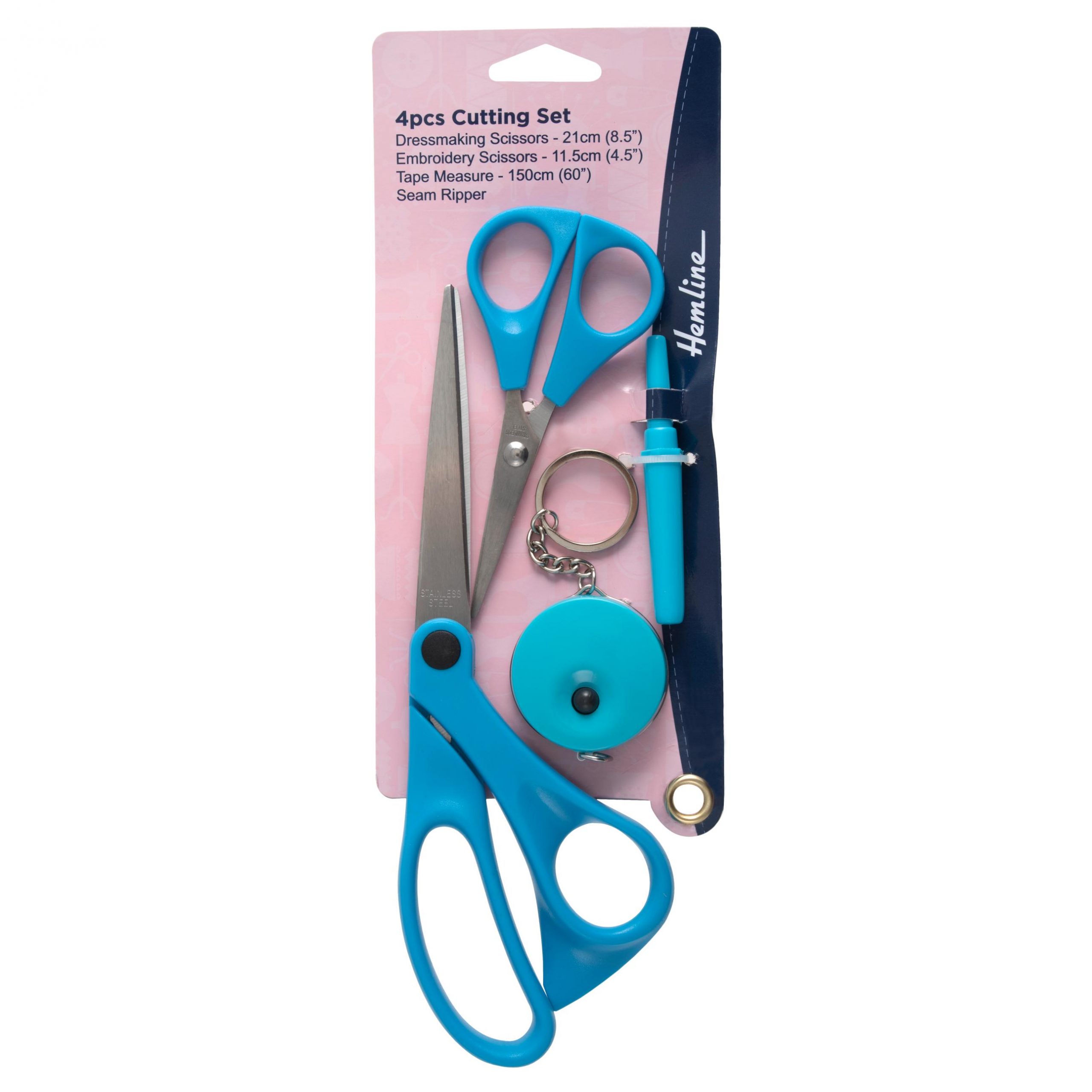 Cutting Set: Scissor & Tool Set: 4 Piece: Blue
