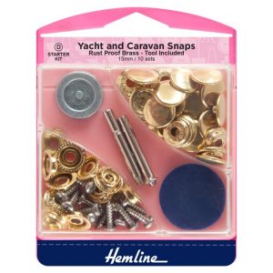 Snap Fasteners: Yacht & Caravan: Starter Set: Gold