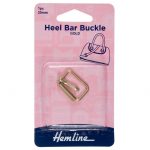 H4501 20 GD Heel Bar Buckle: 20mm: Gold