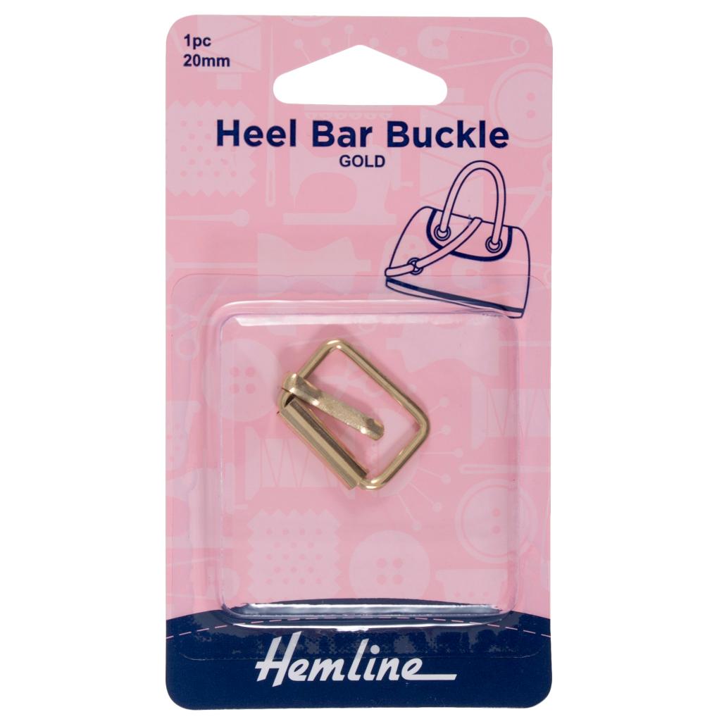 Heel Bar Buckle: 20mm: Gold