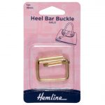 H4501 30 GD Heel Bar Buckle: 30mm: Gold