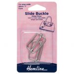Slide Buckles: 25mm: Silver: 2 Pieces