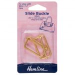 H4502 30 GD Slide Buckles: 30mm x 16mm: Gold: 2 Pieces