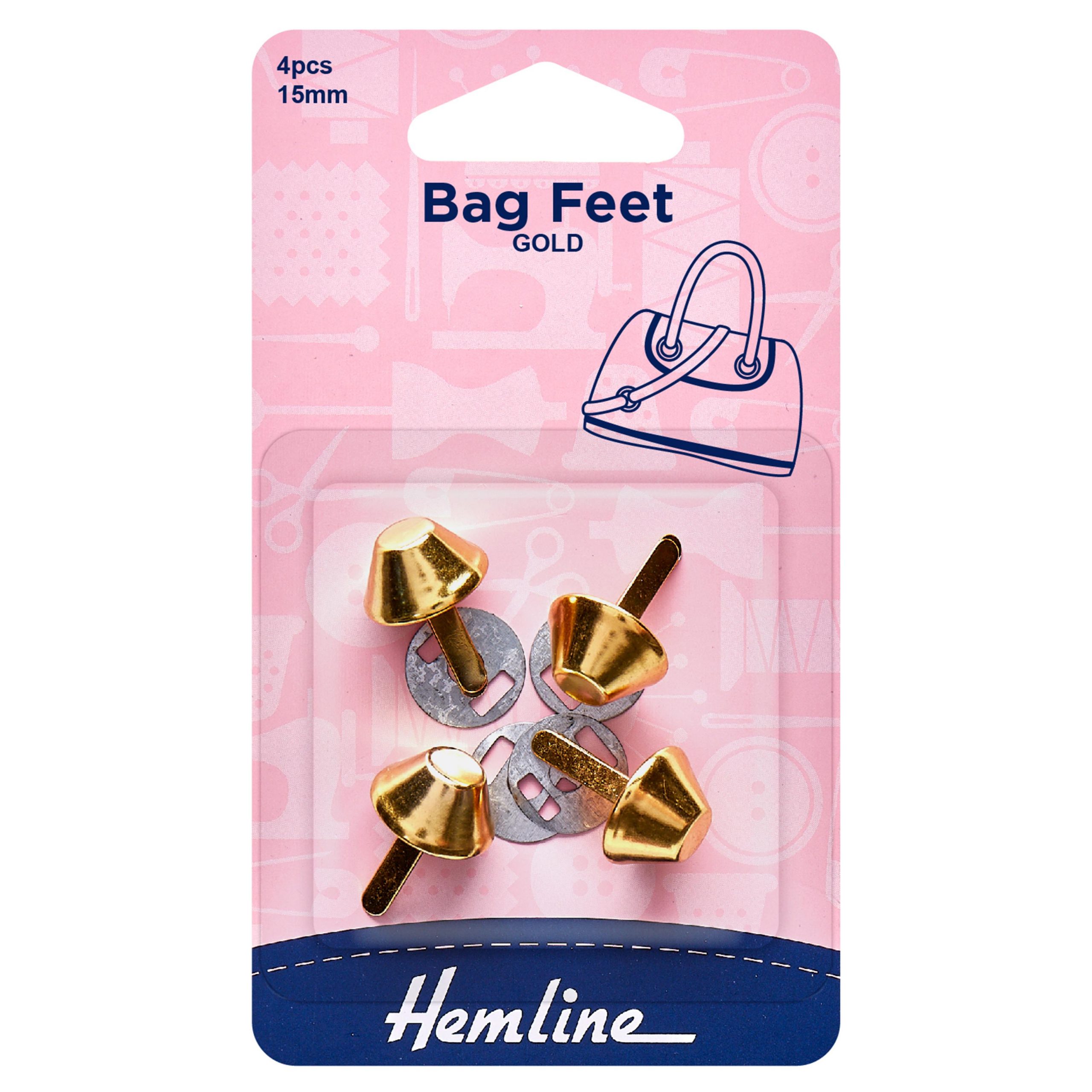 Base Nails: 15mm: Gold: 4 Pieces