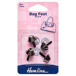 Base Nails: 15mm: Nickel Black: 4 Pieces