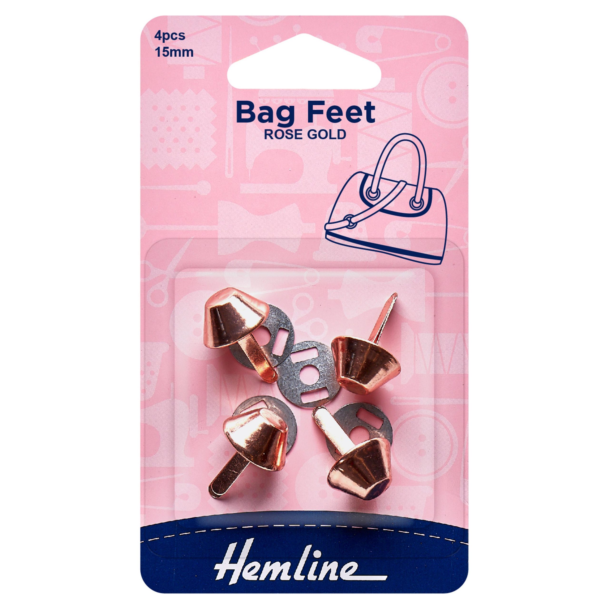 Base Nails: 15mm: Rose Gold: 4 Pieces