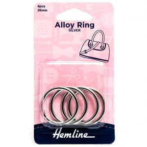 Alloy Ring: 26mm: Nickel: 4 Pieces