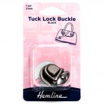 Tuck Lock Buckle: 31mm: Nickel Black