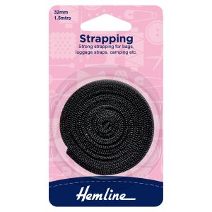 Strapping: 1.5m x 32mm: Black