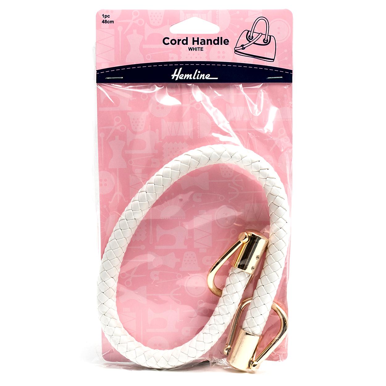 Bag Handle: Cord: 48cm: White
