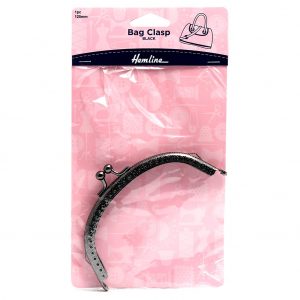 Bag Clasp: 125mm: Nickel Black