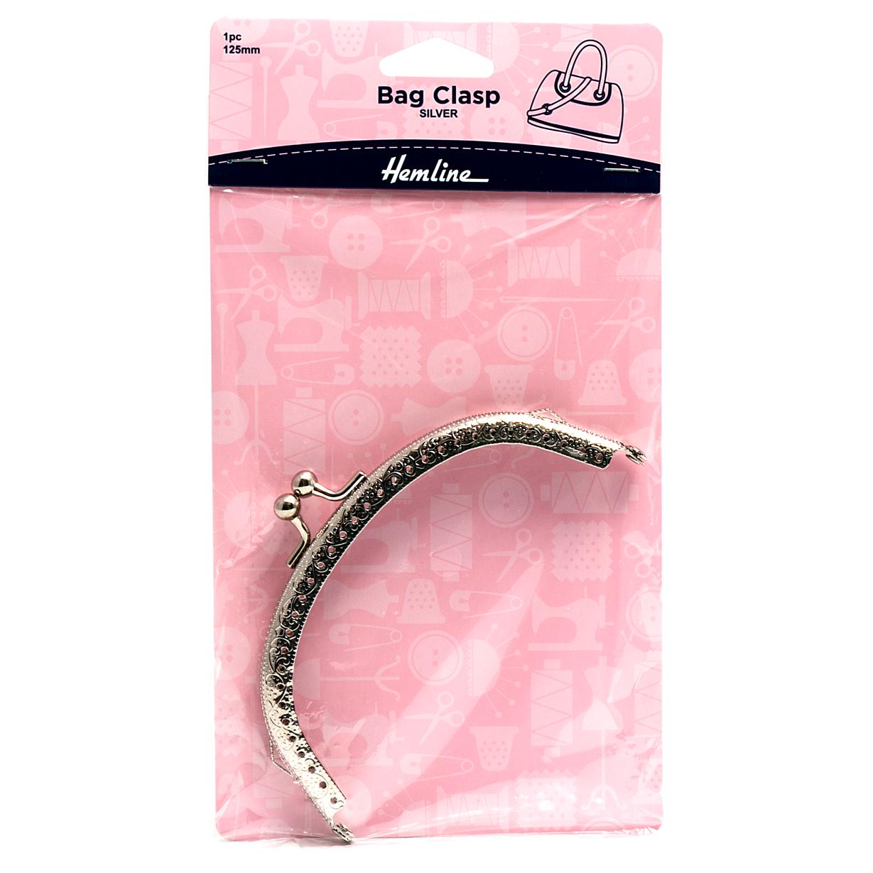 Bag Clasp: 125mm: Nickel
