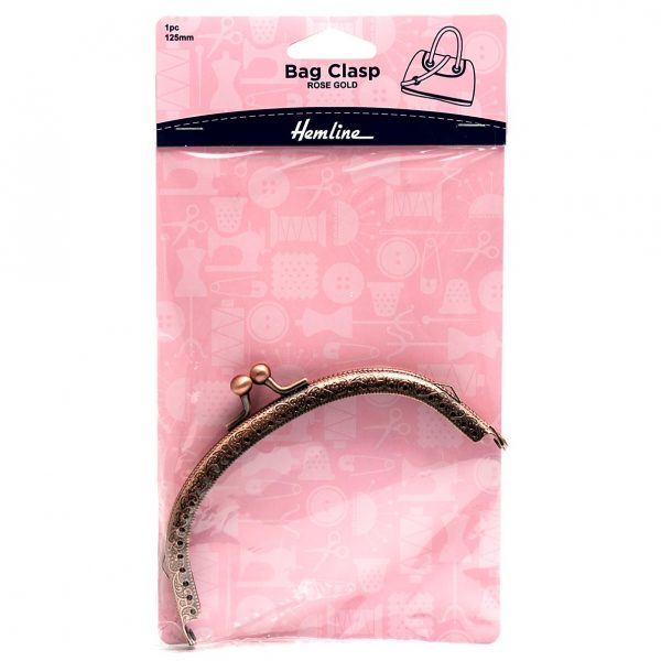 Bag Clasp: 125mm: Rose Gold