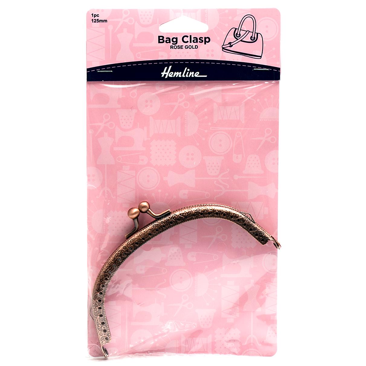Bag Clasp: 125mm: Rose Gold