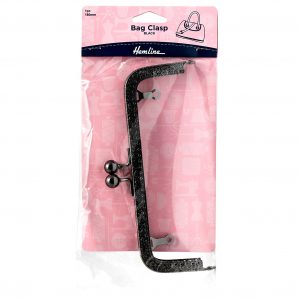 Bag Clasp: 180mm: Nickel Black