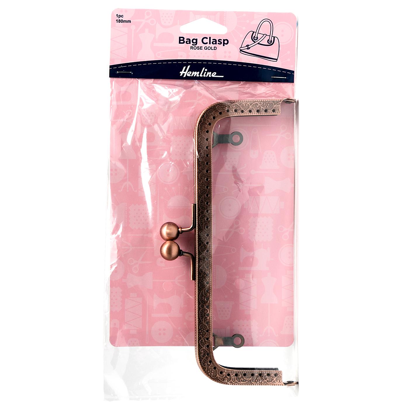 Bag Clasp: 180mm: Rose Gold