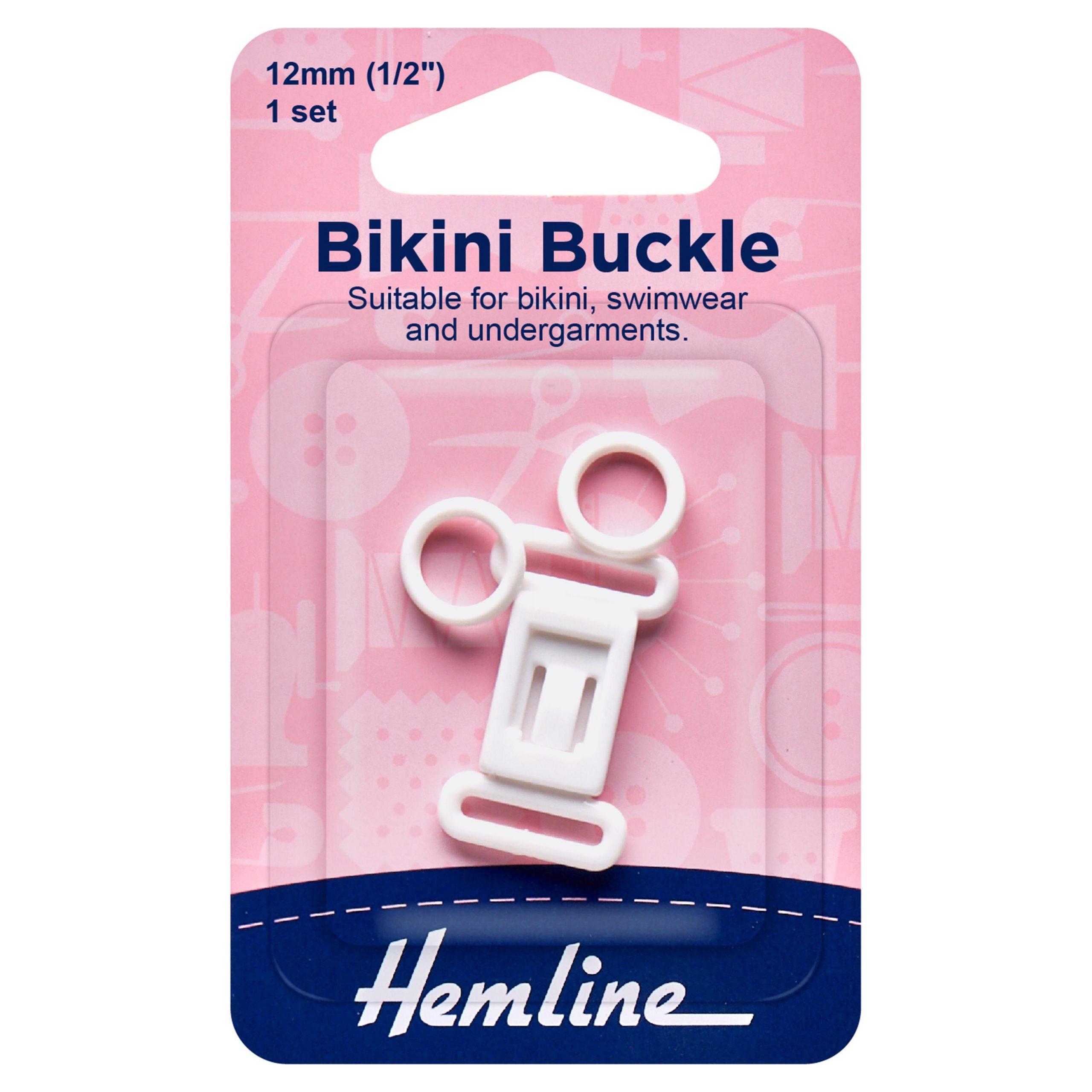 Bikini Buckle Set: 12mm: White