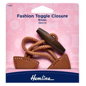 Toggle Closure: Fashion: 1 Set: Brown