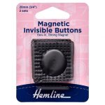 H4604 BK Magnetic Invisible Buttons: 2 Pieces: Black