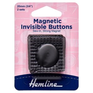 Magnetic Invisible Buttons: 2 Pieces: Black