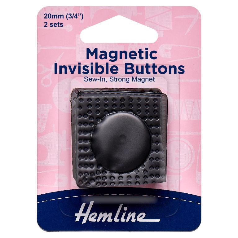 Magnetic Invisible Buttons: 2 Pieces: Black