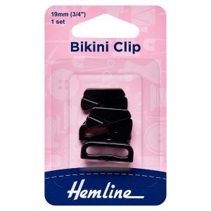 Bikini Clip: 19mm: Black