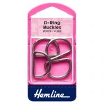 D Rings: 20mm: Nickel: 4 Pieces