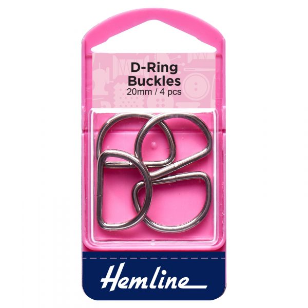 D Rings: 20mm: Nickel: 4 Pieces