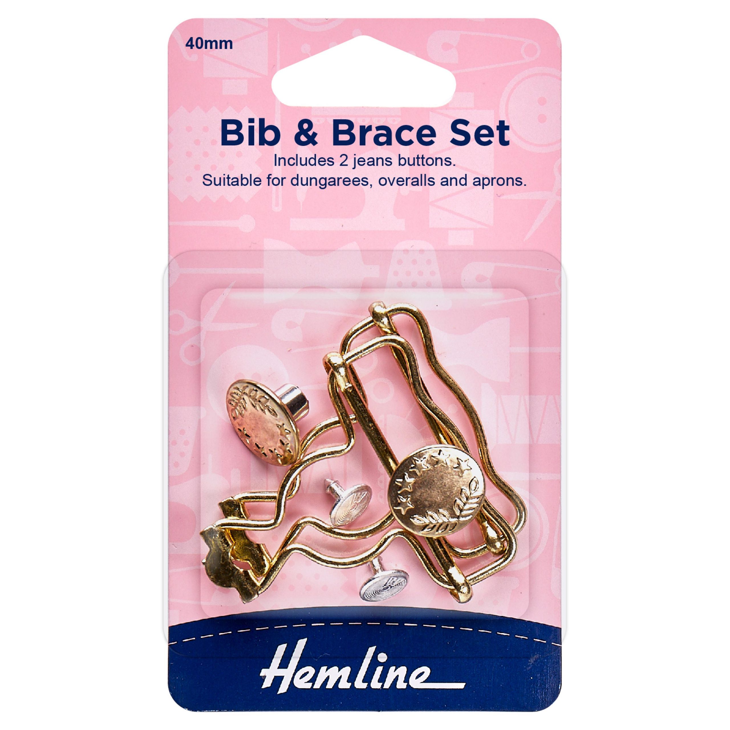 Bib & Brace Set: 40mm: Gold