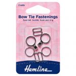H469 N 1 scaled Bow Tie Set: Nickel: 2 Sets