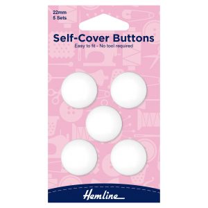Buttons: Self-Cover: Nylon: 22mm