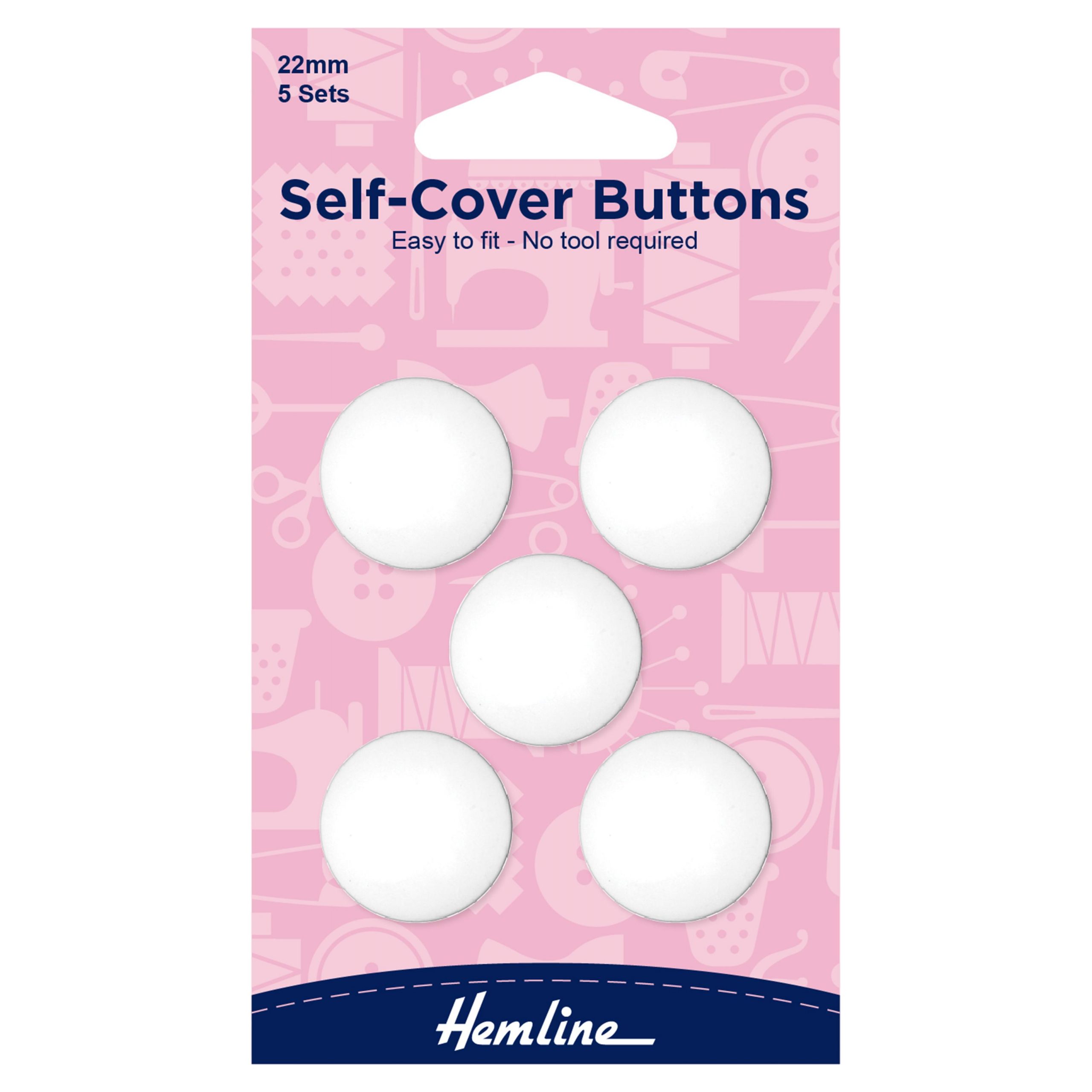 Buttons: Self-Cover: Nylon: 22mm
