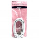 Curtain Wire: 4m x 4mm: with Hooks & Eyes: 4 Sets