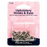 Curtain Hooks & Eyes: 12 Sets