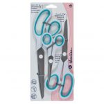 H4806 Scissor Set: 3 Piece: Turquoise and Grey