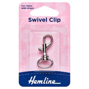 Swivel Clip: 13mm: Nickel