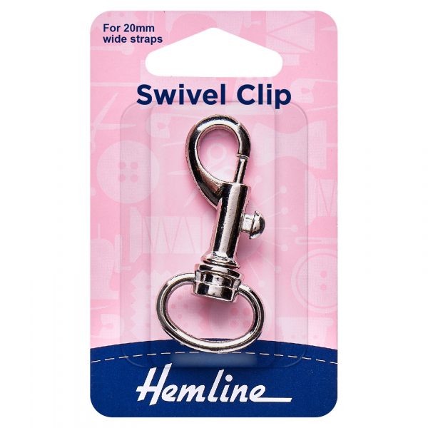 Swivel Clip: 20mm: Nickel