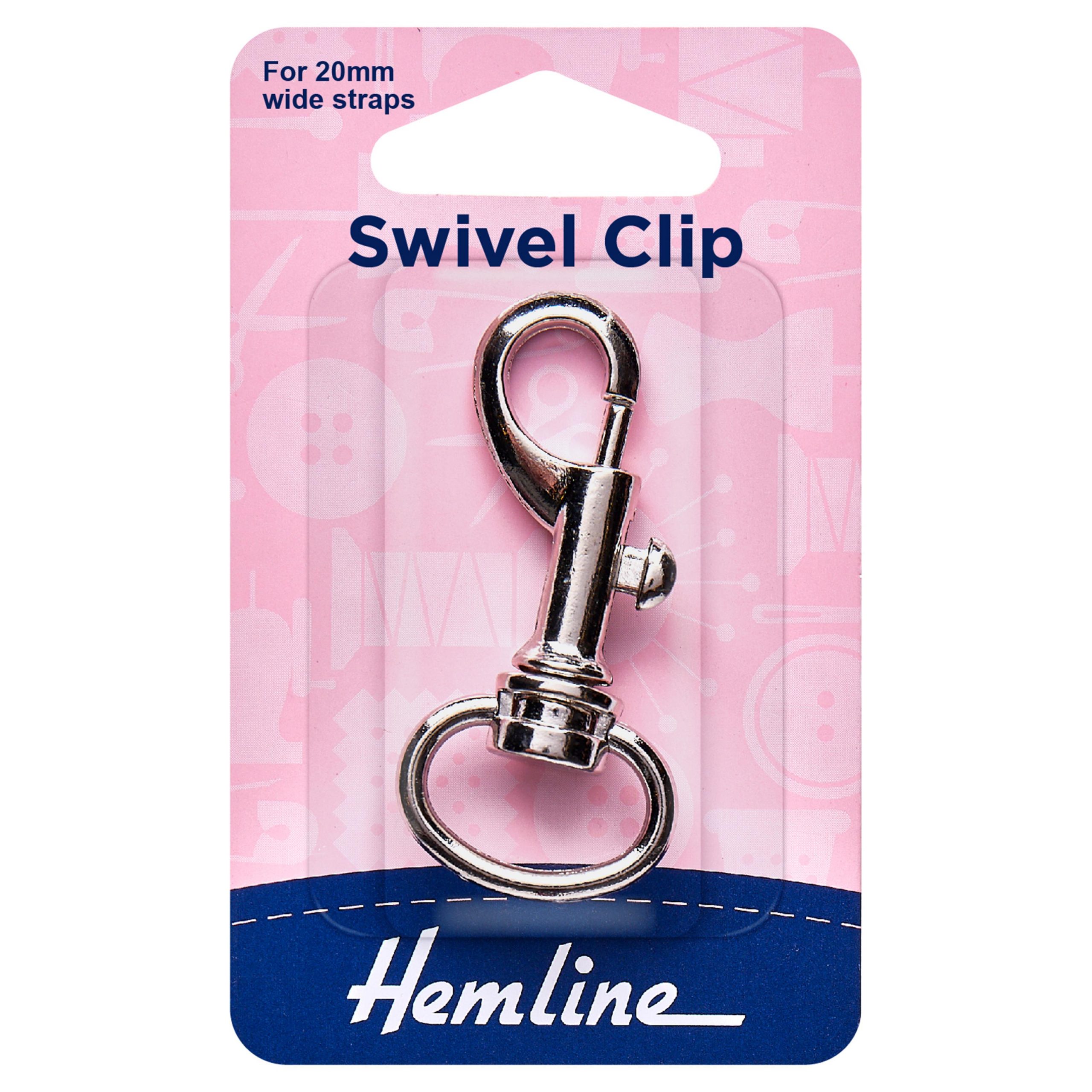 Swivel Clip: 20mm: Nickel