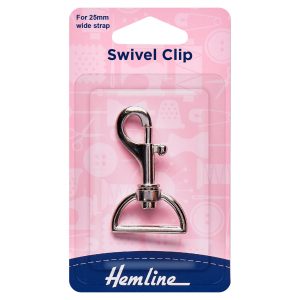 Swivel Clip: 25mm: Nickel